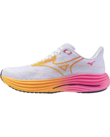MIZUNO CHAUSSURES DE RUNNING J1GC259302 BLANC WHITE-TANG ORANGE-PINK TETRA