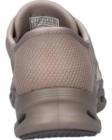 SKECHERS BASKETS 125115-TPE TAUPE TEXTILE-TRIM POUR FEMME