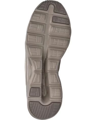 SKECHERS BASKETS 125115-TPE TAUPE TEXTILE-TRIM POUR FEMME