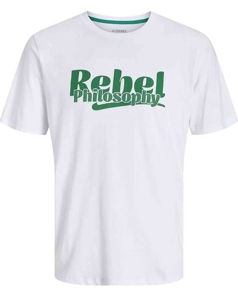 JJ REBEL T-SHIRT A MANICA CORTA 12279421-WHITE DA UOMO BLANCO