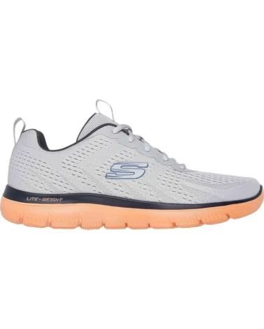 SKECHERS BASKETS 232395 GYOR GRIS HOMME