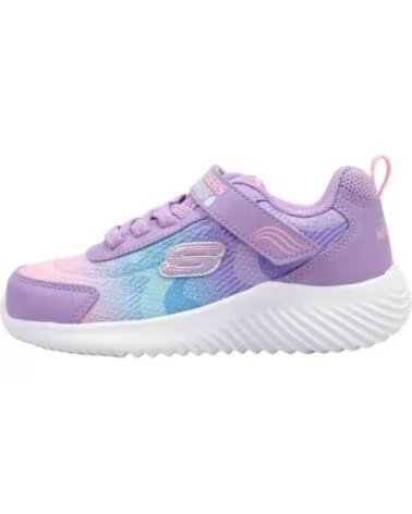 SKECHERS Zapatillas 303452L-Lvmt en morado para ninas LAVENDER SYNTHETIC-MULTI TRIM