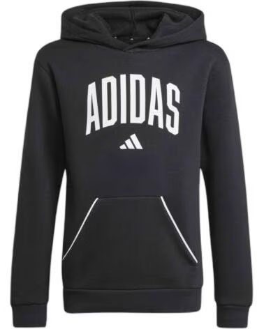 ADIDAS SUDADERA CON CAPUCHA JM1536 PARA NIÑOS UNISEX NEGRO-BLANCO BLACK-WHITE