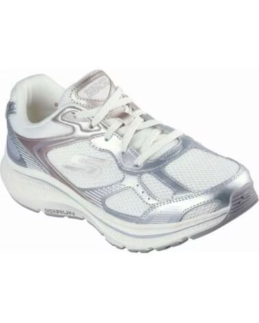 SKECHERS Zapatillas 128633-Ofwt en blanco para mujer OFF WHITE LEATHER-SILVER TRIM