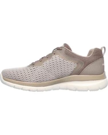 SKECHERS Zapatillas De Running 12607-Tpe en marron para mujer TAUPE ENGINEERED MESH - DURALEATHER - OFF WHITE TRIM