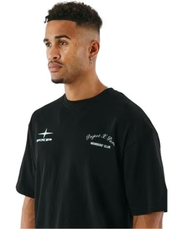 PROJECT X PARIS KURZARM-T-SHIRT 2512023-BK IN SCHWARZ FÜR HERREN NOIR