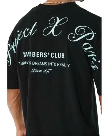 PROJECT X PARIS KURZARM-T-SHIRT 2512023-BK IN SCHWARZ FÜR HERREN NOIR