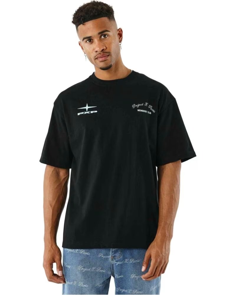 PROJECT X PARIS KURZARM-T-SHIRT 2512023-BK IN SCHWARZ FÜR HERREN NOIR
