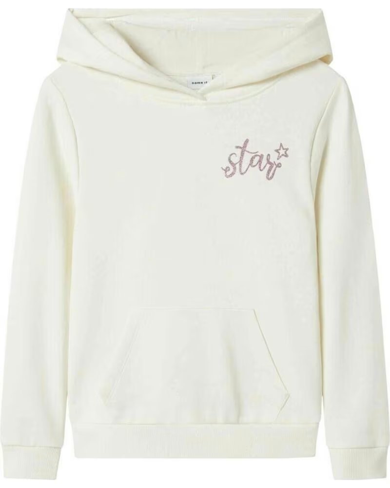 NAME IT SUDADERA CON CAPUCHA 13246279-CLOUDDANCER PARA NIÑAS BLANCO