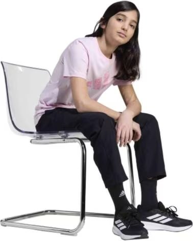 ADIDAS Camiseta De Manga Corta Jv5205 en rosa para ninas CLPINK
