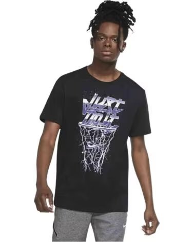 NIKE MAGLIETTA A MANICA CORTA CV2099-010 DA UOMO IN NERO