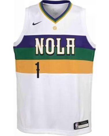 NIKE CAMISETA DE BALONCESTO EZ2B7B1GP- WILLIAMSON EN BLANCO PARA NIÑOS UNISEX