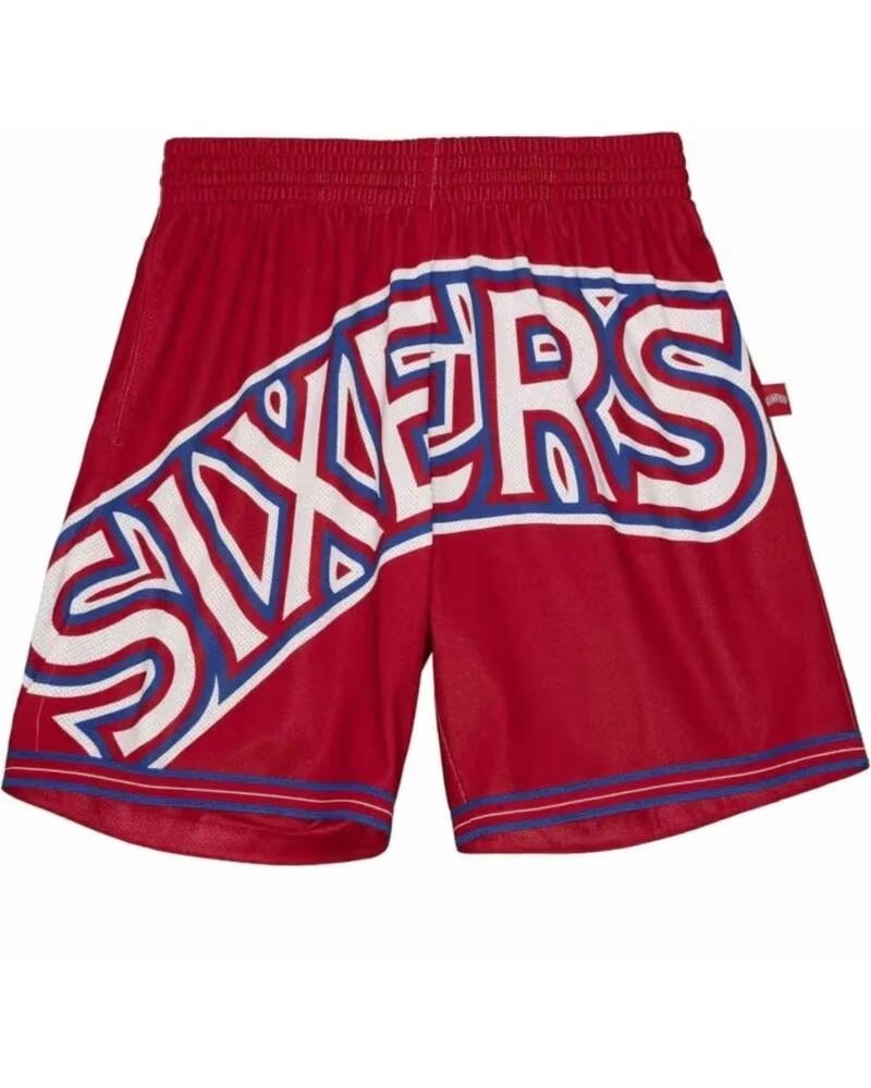 MITCHELL NESS SHORT SHORBW19147-P76RED1 ROUGE HOMME