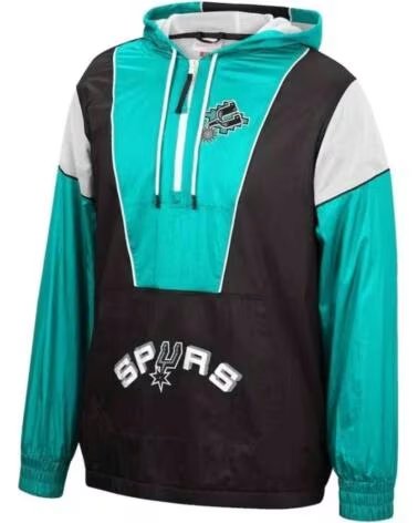 MITCHELL & NESS CASACO ANORAK OJPO1038-SASYYPPPBLCK SAN ANTONIO SPURS