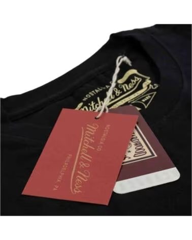 MITCHELL NESS T-SHIRT MANICA CORTA FH21APP001-UJABLCK UNISEX NERO