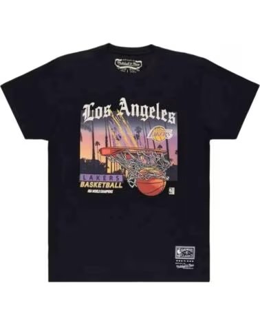 MITCHELL & NESS KURZARMSHIRT FH21APP001-LALBLCK UNISEX