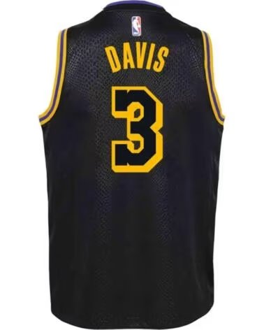 NIKE CAMISETA DE BALONCESTO EZ2B7BY1P-LAKAD NEGRO PARA NIÑOS