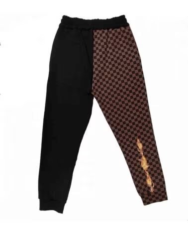 SPRYGROUND PANTALON DE SURVÊTEMENT BURNT SHARKS IN PARIS NOIR HOMME