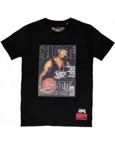 MITCHELL & NESS MAGLIETTA MANICA CORTA BMTRINTL1059-P76BLCK