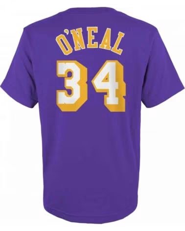 MITCHELL & NESS KURZARMSHIRT EN2B7BMR0N01-LAKSO LILA KINDER O´NEAL 34
