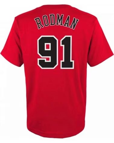 MITCHELL & NESS CAMISETA DE MANGA CORTA EN2B7BMR0N01-BULDR ROJO NIÑOS