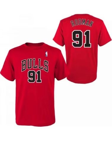 MITCHELL & NESS CAMISETA DE MANGA CORTA EN2B7BMR0N01-BULDR ROJO NIÑOS