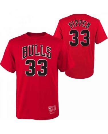 MITCHELL NESS KURZARM-T-SHIRT EN2B7BMR0N01-BULSP IN ROT FÜR KINDER