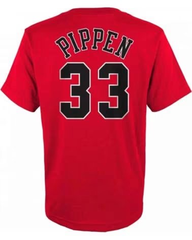 MITCHELL NESS KURZARM-T-SHIRT EN2B7BMR0N01-BULSP IN ROT FÜR KINDER