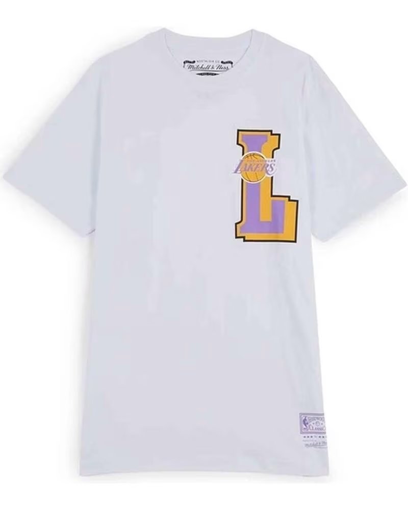 MITCHELL & NESS KURZARMSHIRT BMTRINTL1102-LALWHIT FÜR HERREN