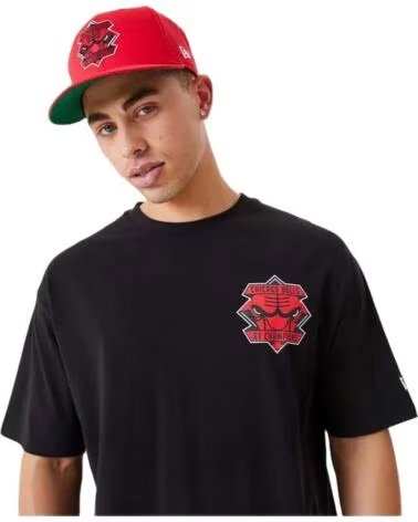 NEW ERA T-SHIRT CHICAGO BULLS 60332204 SCHWARZ