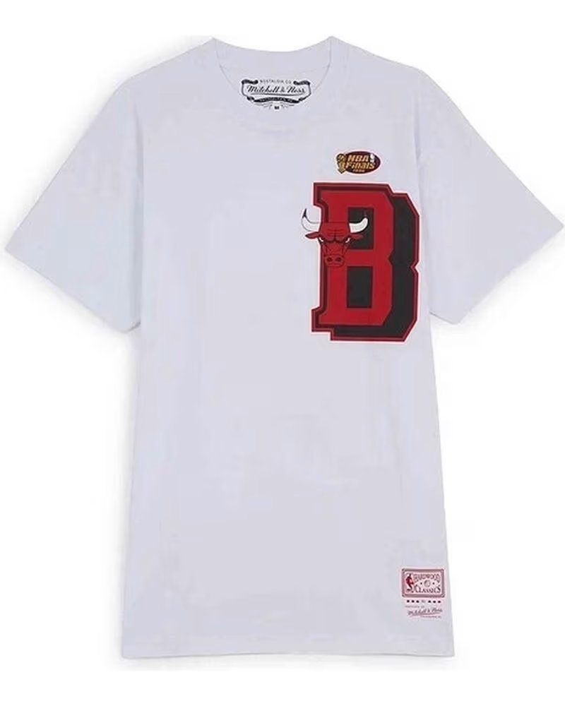 MITCHELL & NESS KURZARMSHIRT BMTRINTL1102-CBUWHIT FÜR HERREN