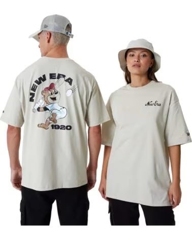 NEW ERA MAGLIETTA MANICA CORTA 60357078 UNISEX GRIGIO