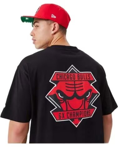NEW ERA T-SHIRT CHICAGO BULLS 60332204 SCHWARZ