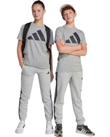 ADIDAS Pantalon De Chandal Je0304 en gris para ninos unisex MGREYH-BLACK
