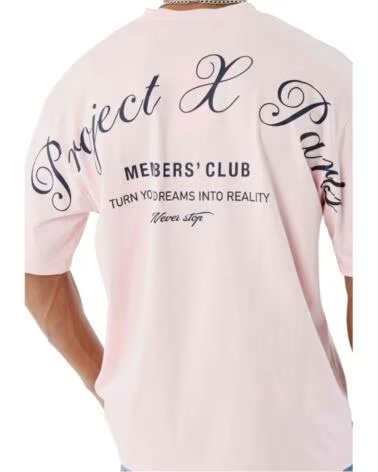 PROJECT X PARIS KURZARMSHIRT 2512023-PK ROSA HERREN ROSE