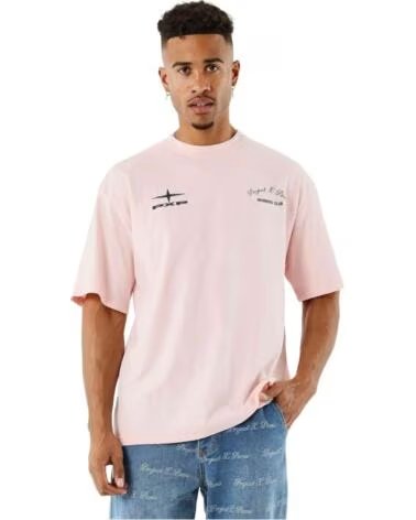 PROJECT X PARIS KURZARMSHIRT 2512023-PK ROSA HERREN ROSE