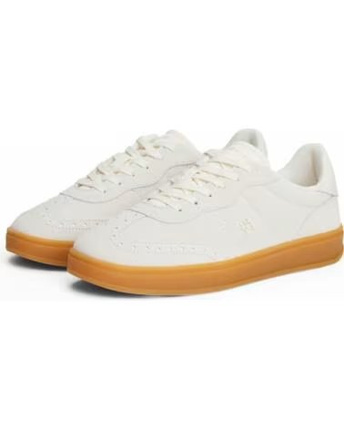 TOMMY JEANS SNEAKERS FW0FW08822 YBH UOMO BIANCO SPORCO BLANCO ROTO