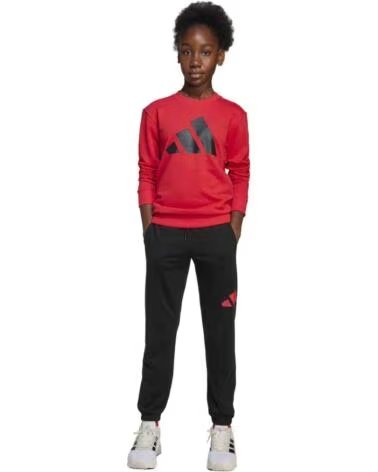 ADIDAS Sudadera Jd2099 en rojo para ninos unisex PURRUB-BLACK
