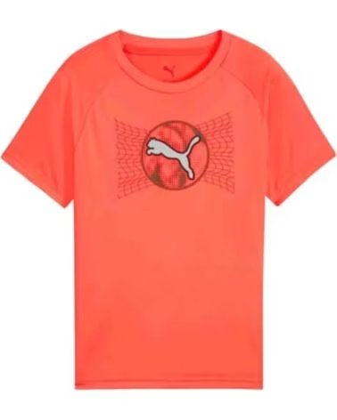 PUMA Camiseta De Manga Corta 527691-23 en naranja para ninos unisex GLOWING RED