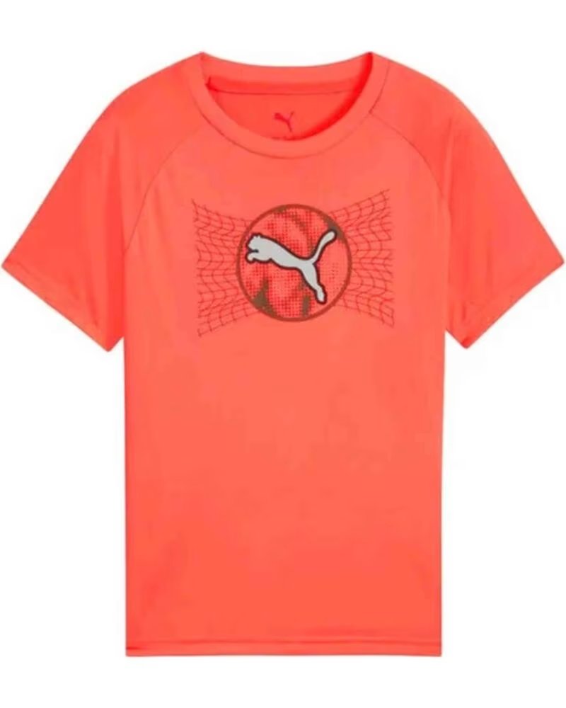 PUMA Camiseta De Manga Corta 527691-23 en naranja para ninos unisex GLOWING RED