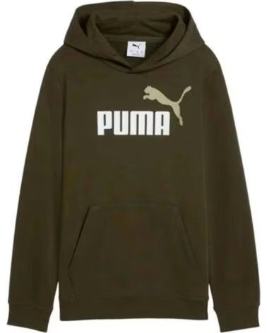 PUMA SWEATSHIRT COM CAPUZ 685823-70 DARK OLIVE CRIANÇAS