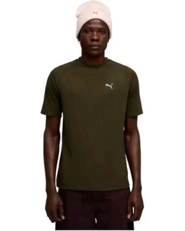 PUMA KURZARMSHIRT 688229-70 DARK OLIVE