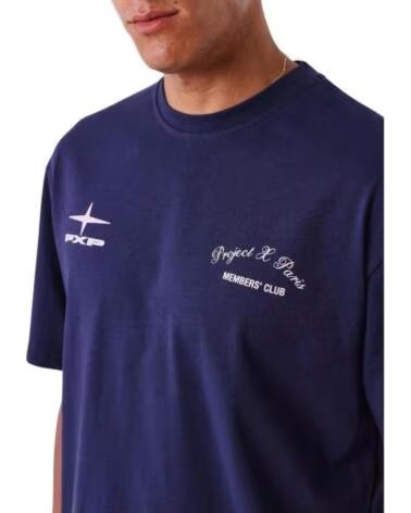 PROJECT X PARIS KURZARMSHIRT 2512023-BS BLAU HERREN BLEU