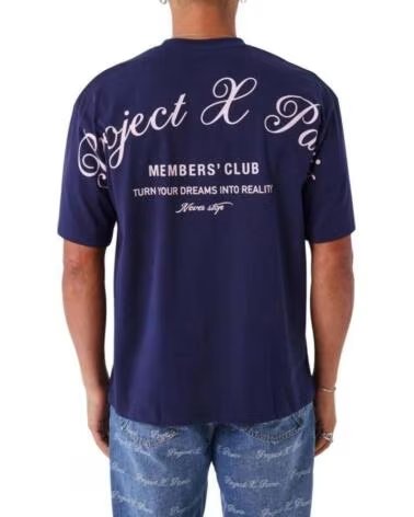 PROJECT X PARIS KURZARMSHIRT 2512023-BS BLAU HERREN BLEU