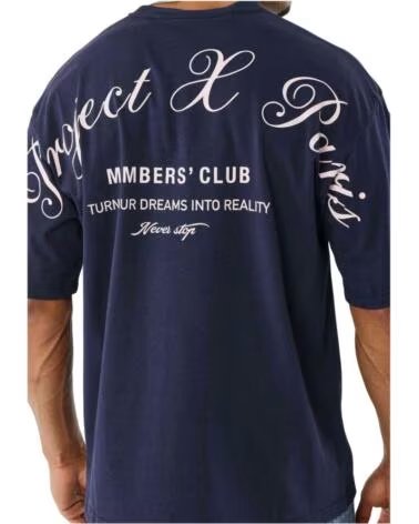 PROJECT X PARIS KURZARMSHIRT 2512023-BS BLAU HERREN BLEU