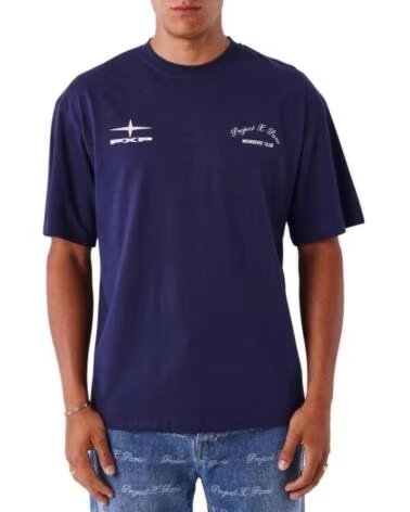 PROJECT X PARIS T-SHIRT MANICA CORTA 2512023-BS BLU UOMO BLEU