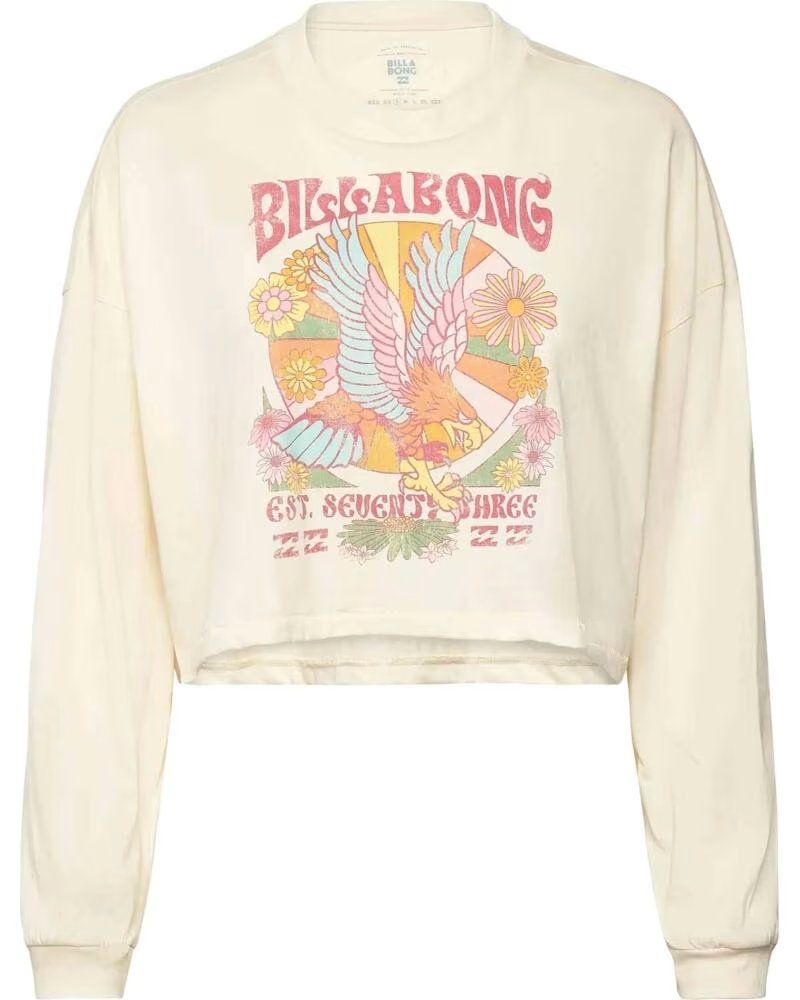 BILLABONG T-SHIRT À MANCHES LONGUES EBJZT00490-WCP BLANC POUR FEMME WHITE CAP