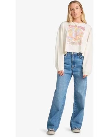 BILLABONG T-SHIRT À MANCHES LONGUES EBJZT00490-WCP BLANC POUR FEMME WHITE CAP