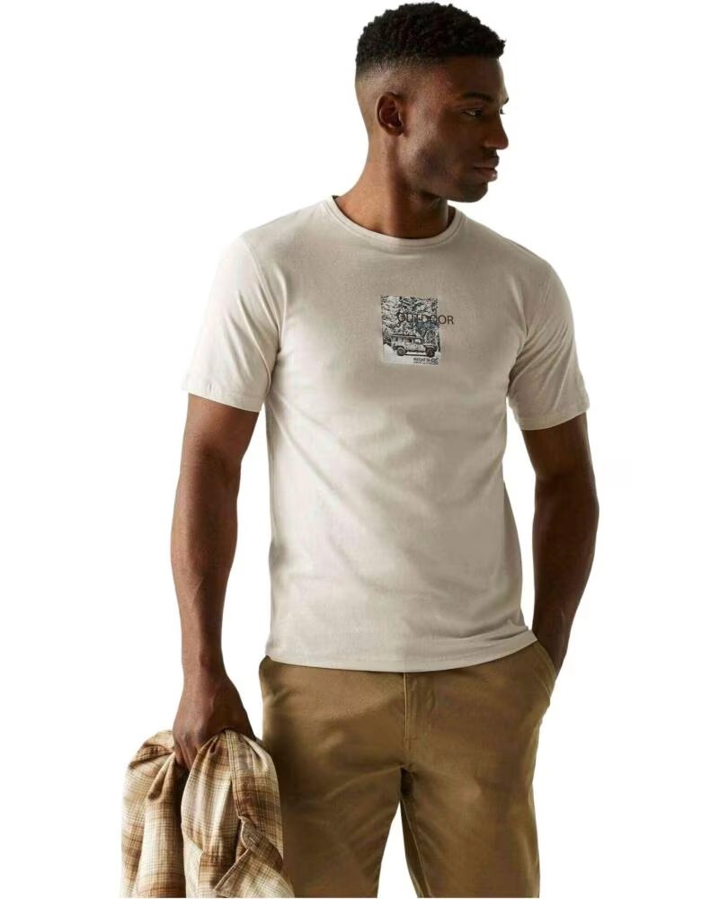 REGATTA KURZARMSHIRT RMT296-ZTA FÜR HERREN MOONSTRK-JEP