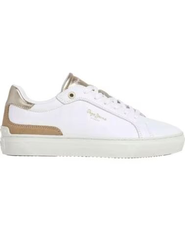 PEPE JEANS TÉNIS PLS000007-099 BRANCO PARA MULHER 099GOLD ORO